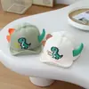 Chapéu de bebê, outono, grosso, desenho animado, dinossauro, aba macia, boné de beisebol, boné moderno com punho, boné bico de pato infantil, transfronteiriço