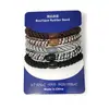 Goma para el pelo trenzada de hilo bordado sin núcleo, Banda elástica de alta elasticidad para el cuidado del cabello, Cuerda para el pelo, Anillo para el pelo, Accesorio para el pelo trenzado retorcido de alta gama