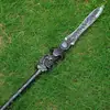 Guan Yu Hoja de Dragón Verde Media Luna Lu Bu Alabarda Fang Tian Juguetes Periféricos de los Tres Reinos Espadas Armas de Plástico PP Arma de Zhang Liao