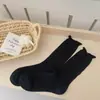 Calcetines para Mujer Calcetines de Media Caña Verano Algodón Peinado Delgado Calados Franceses Dulces Lindos Malla de Oreja Calcetines Afelpados