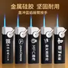 2026 Novo Modelo Isqueiro Metálico à Prova de Vento com Silicone Fosco Gravação Personalizada Logo em Impressão Colorida UV Atacado
