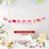 Decorações de Cena de Aniversário Bandeira Infantil para Meninos e Meninas Festa de Um Ano Adereços Balões