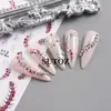 2025 Pegatinas Transfronterizas para Uñas Nuevo Estilo Caliente Europeo y Americano Uñas Hueso de Serpiente Oscuras y Frescas Pegatinas de Uñas Adhesivas 3D