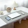 Mouse Pad de Couro Texturizado de Tecido em Estoque de Fábrica, Antiderrapante, Extra Grande, Tapete de Mesa Impermeável para Teclado para Escrita de Estudantes