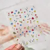 Adesivos de Arte para Unhas Tomoni em Relevo DIY Popular Estilo Fresco de Primavera Adesivos de Unhas Decorações Coloridas de Flores para Unhas