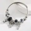 Pulsera con Colgante de Red para Llave Panjia Duo La New Dream para Mujer Moda Tendencia Versátil Acero Inoxidable Pulsera Ajustable