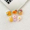 Mini tamaño pequeño Paleta de Pan Serie Juego de Comida DIY Accesorios de Resina Niños Taladro de Uñas Material para Funda de Teléfono Móvil Bolsa de Material