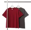 Camiseta de Algodón Puro de Peso Pesado 250g Hombro Caído Ropa de Trabajo Logo Impreso Personalizado Camisa Publicitaria Uniforme de Grupo Marca de Moda Bordado DIY Camiseta