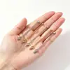Cadena de cola de gota plana de acero inoxidable, accesorios para joyería DIY, cadena de extensión con cierre de langosta para pulseras y collares, ajustable, venta al por mayor de fábrica