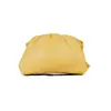 Bolsa Plissada de Couro Macio Feminina 2024 Nova Bolsa Clutch Simples Bolsa de Festa Cor Sólida Textura Bolsa de Ombro Transversal Bolsa de Clipe