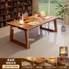Escritorio para sala de estar, escritorio largo grande para leer y estudiar, mesa de comedor para el hogar, mesa doble larga, estación de trabajo para computadora