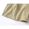 AIMATARGET shorts plissados soltos estilosos para homens, shorts de praia de verão soltos da marca da moda CK163