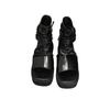 Sandalias Personalizadas de Plataforma con Suela Gruesa Novedad Primavera y Verano 2025 Venta al por Mayor Europeas y Americanas Boca de Pez Cómodas y Versátiles Zapatos Romanos de Caña Alta