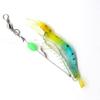 Isca Macia para Pesca em Água Salgada Luya Camarão Biônico Luminoso 7cm de Comprimento Camarão Macio Falso Luya Peixe-robalo Peixe-negro Boca-de-sapo Isca Osmanthus
