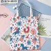 Bolsa de Lona com Design de Logo Personalizado, Bolsa Tote Comemorativa do 250º Aniversário Americano, Bolsa de Compras Ecológica, Jit Dropshipping