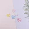 1,5cm Glitter Dourado Brilhante Estrela de Cinco Pontas Coração de Pêssego Materiais para Decoração de Unhas DIY Acessórios para Presilha de Cabelo Infantil Coração de Amor