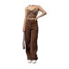 Pantalones casuales de pana drapeados de pierna ancha para mujer otoño Europa y Estados Unidos ebay nuevo ropa de mujer fabricantes en stock