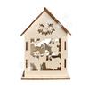 Casa de madera transfronteriza para Acción de Gracias, Halloween, grafiti de otoño, manualidades, casa de madera de calabaza, mesa fantasma, decoración para fiestas, bricolaje