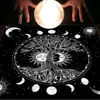 Mantel de Tarot Tela Esterilla Tarjeta de Tarot Fase Lunar Sol Árbol de la Vida Mantel de Terciopelo