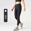 Pantalones de Yoga Estilo Lulu Transfronterizos Deportivos para Exteriores Fitness Yoga Pantalones Largos para Mujer Bolsillo Lateral Levanta Glúteos Ajustados Pantalones de Yoga