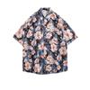 Camisa floral de manga corta Estilo Puerto de Playa de la Isla de Hainan Estilo Sanya Xia Wei Viaje a Tailandia Chaqueta casual suelta para hombre