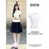 Conjunto de Falda de Verano para Mujer Estilo Retro Japonés Atuendo Verano Japonés Super Hermoso Único Bonito Estilo Coreano Falda Corta