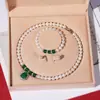 Collar de Perlas de Concha Natural de Aguas Profundas para Mujer Juego de Joyería de Tres Piezas Cadena para Clavícula Joyería Regalo del Día de la Madre