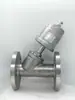 Válvula de Asiento Angular Neumática con Brida de Acero Inoxidable 304 Resistente a Altas Temperaturas de Vapor Válvula de Cierre Tipo Y Válvula de Control de Aire 15Dn254032