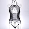 Saia de malha sexy europeia e americana, uniforme divertido, elegante, para moças, explosões sensuais, renda oca 2031