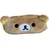 Estuche de Lápices de Peluche Rilakkuma Japonés Mismo Estilo que el Libro Rojo para Niñas, Linda Bolsa de Maquillaje, Caja de Lápices de Almacenamiento de Papelería de Dibujos Animados