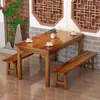 Mesas y sillas de tienda de fideos, mesas y sillas de snack bar de hotel, combinación de mesas y sillas de comida rápida, mesas de restaurante de madera maciza, mesas de comedor, mesas carbonizadas para barbacoa