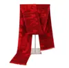 Lenço da Bênção do Templo Guandi Lenço Vermelho para Reunião Anual da Empresa Logo Bordado Ano do Cavalo Fortuna Lenço da Nuvem Auspiciosa Vermelha