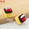 Nuevo Pastel de Galleta de Mora Tridimensional Accesorios de Pegamento de Crema DIY Accesorios para el Cabello Decoración Colgante Adornos