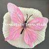 Flor artificial mariposa grande flor de zapato tapa de flor material para pasador de pelo decoración libro rojo pequeño explosiones flor de mariposa 3D