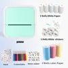 Impresora térmica portátil, inalámbrica y pequeña con Bluetooth para fotos, etiquetas transfronterizas, mini impresora de bolsillo para estudiantes, etiqueta con título incorrecto