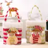 Decoração de Natal Cross Border Saco de Maçã Boneca de Desenho Animado Caixa de Embalagem de Véspera de Natal Saco de Doces para Crianças Saco de Presente de Mão
