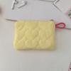 410122 Monedero acolchado Love, color caramelo, minibolso de salud portátil, neceser