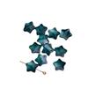 Gradiente céu estrelado mágica cor vidro perfurado estrela de cinco pontas contas pulseira brincos pingente feminino acessórios de joias materiais