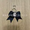 Transfronterizo Nuevo Lazo Negro Sedas y Satines Metal Anillo de Resorte Abierto Colgante Decoración DIY para Zapatos Equipaje Accesorios de Decoración