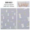 Estilo Chino Bronceado Bambú Pegatinas para Uñas Planas Adhesivas Creativas Nuevas Pegatinas para Uñas de Bambú Estilo Chino Joyería Dh921