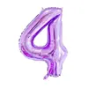 Globos de Aluminio con Números Grandes Versión Americana de 40 pulgadas para Decoración de Fiesta de Cumpleaños Globos de Aluminio con Números