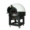 Forno de pizza comercial, resistente a altas temperaturas, forno de pizza de pedra retrô estilo italiano, de piso e forno de pizza elétrico móvel