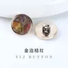 Botones de Plástico Imitación Concha, Botones Galvanizados, Botones para Cheongsam y Hanfu