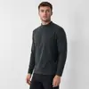 Moletom de fleece masculino com zíper, gola alta, mangas compridas, fresco e estiloso, tendência casual de manga comprida, macio, esportivo, respirável e adequado para uso ao ar livre