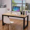 Escritorio de Computadora de Escritorio Doble Mesa Hogar Dormitorio Escritorio Sencillo Escritorio de Oficina Estudiante Estudio Mesa de Escritura Rectangular