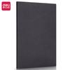 Cuaderno Deli BP126, 120 hojas de cuero, tamaño A5, estilo retro, para reuniones de oficina