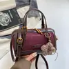 Bolsa Boston color-blocking única, modelo novo 2026, bolsa de mão estilosa, bolsa transversal personalizada, bolsa de ombro para trabalho e deslocamento