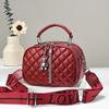 Bolsa Transversal Porta-Moedas 2025 Bolsa Pequena Feminina Versátil Transversal Pequena Estilo Chanel Rômbica de Ombro Único Comércio Exterior Bolsa de Mão Pequena