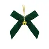 Campana de Navidad Transfronteriza Adorno Colgante de Lazo Decoración de Fiesta Navideña Guirnalda de Interior Árbol de Navidad Adorno de Regalo Lazo