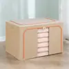 Caja de almacenamiento de ropa de algodón y lino, organizador de ropa de tela, herramienta de capas plegable para armario, nueva bolsa de almacenamiento para uso doméstico